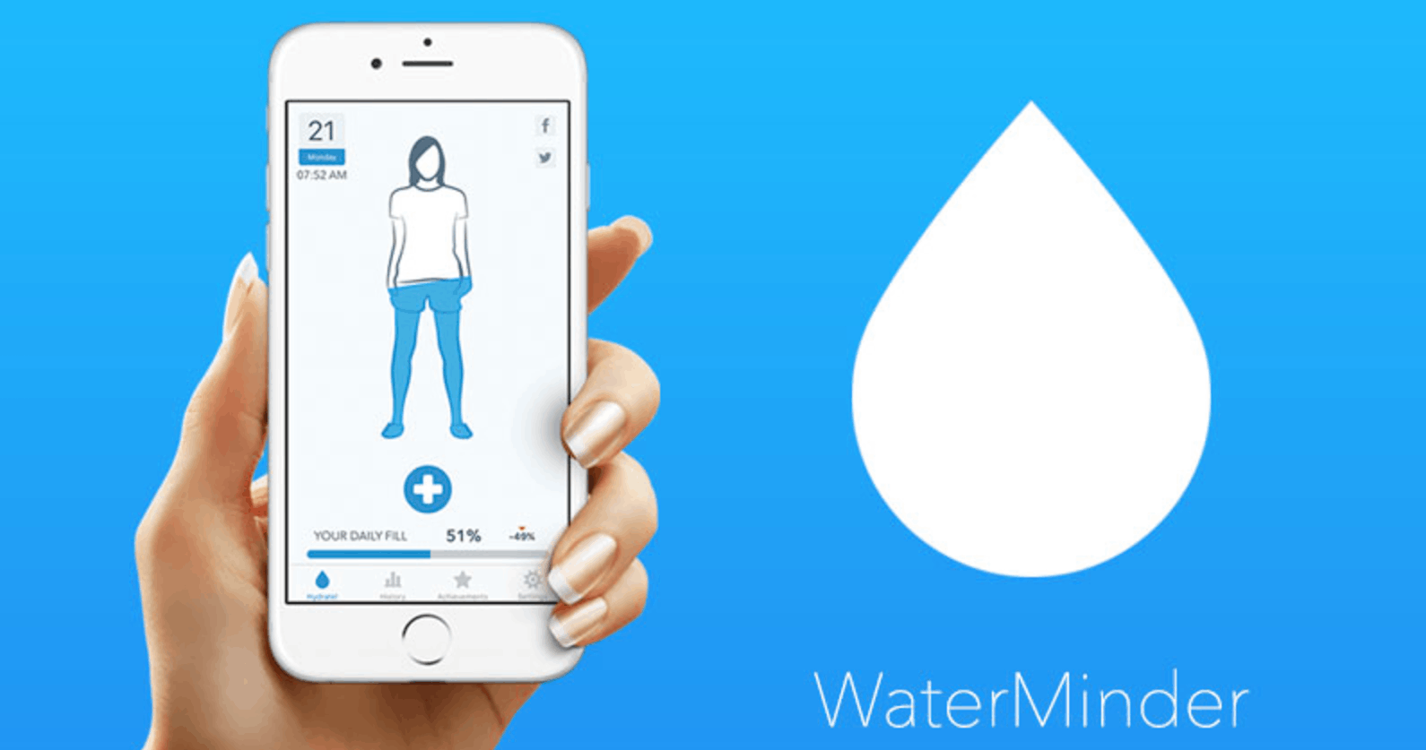 The App that Reminds Users to Drink More Water - How to Download WaterMinder