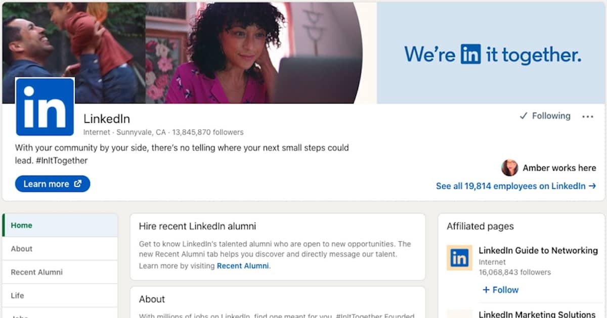 linkedin sign up for companies