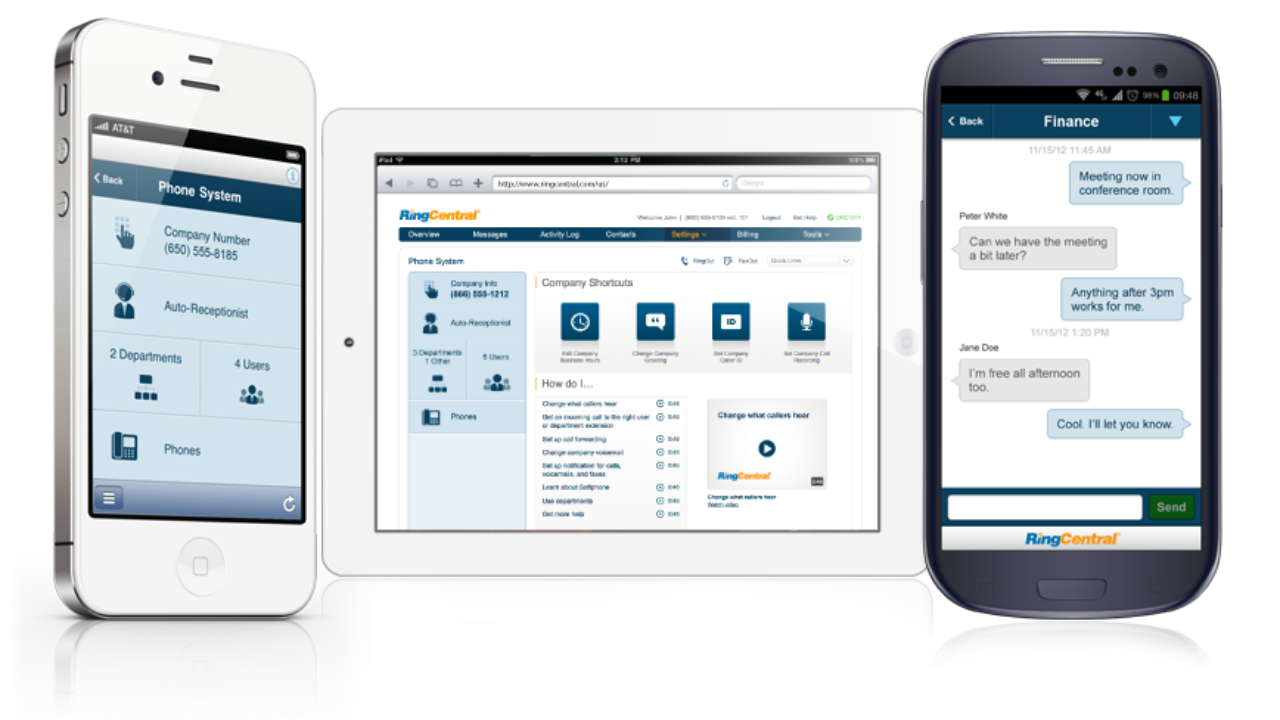 international calls ringcentral app free