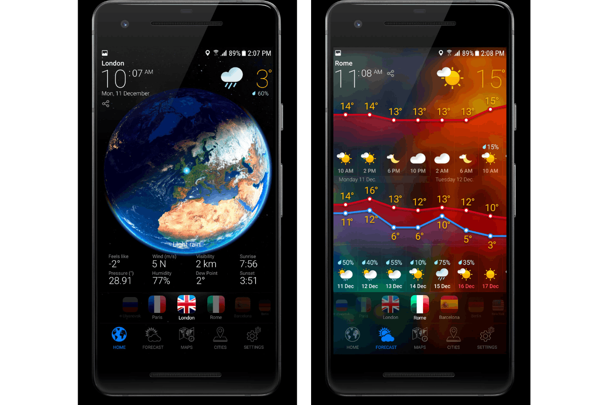 3D EARTH PRO - Accurate Weather Conditions and Forecasts