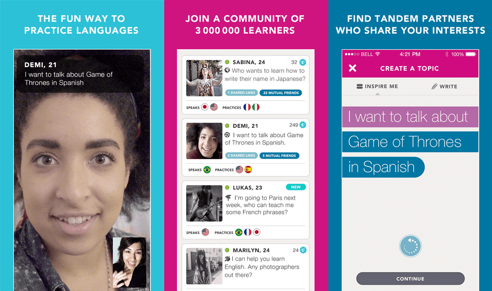 Tandem App - Learn With A Native Speaker
