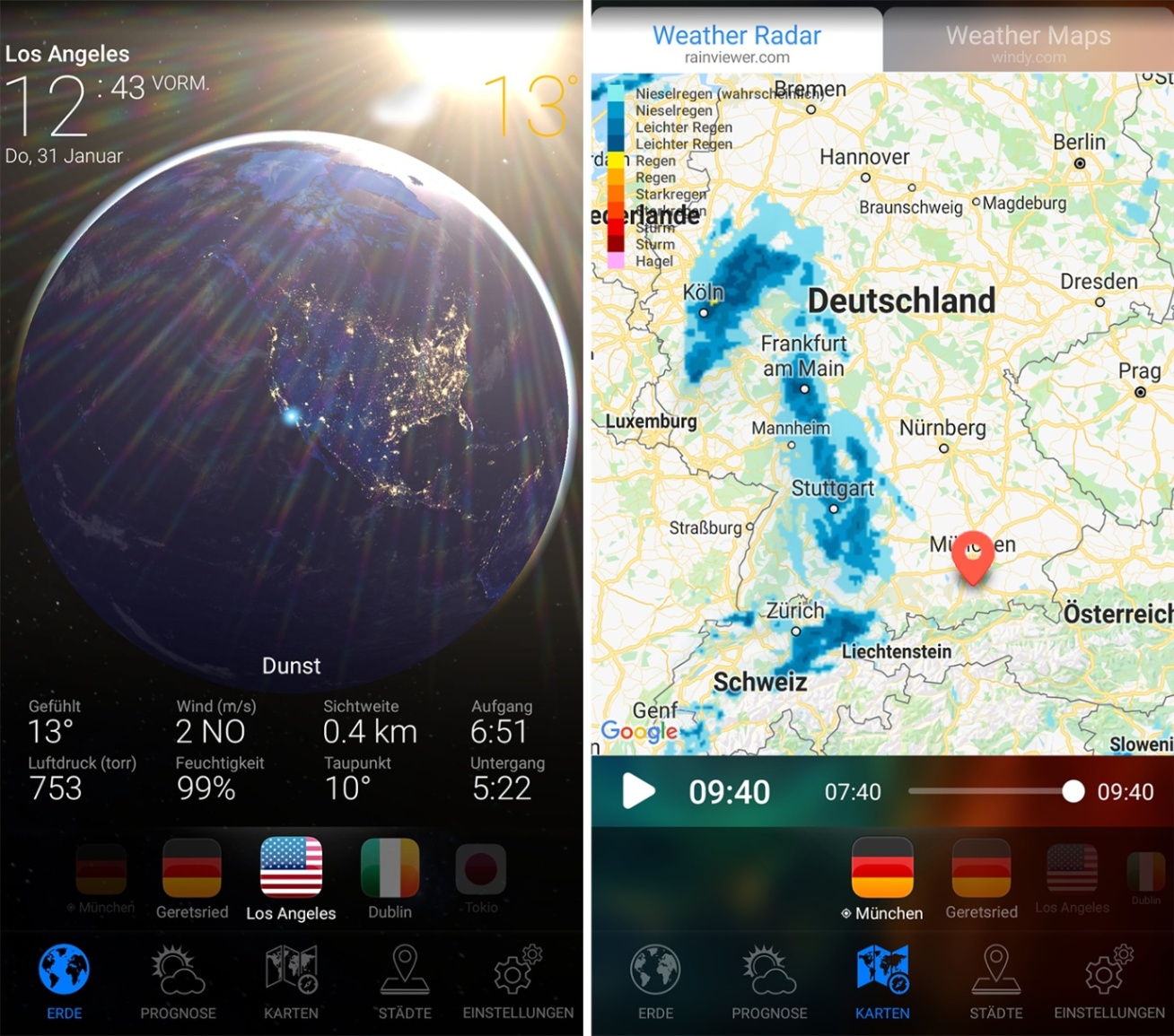 3D EARTH PRO - Accurate Weather Conditions and Forecasts