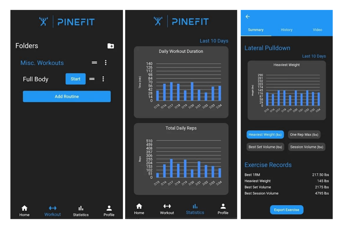PineFit App - Create A Custom Workout Plan