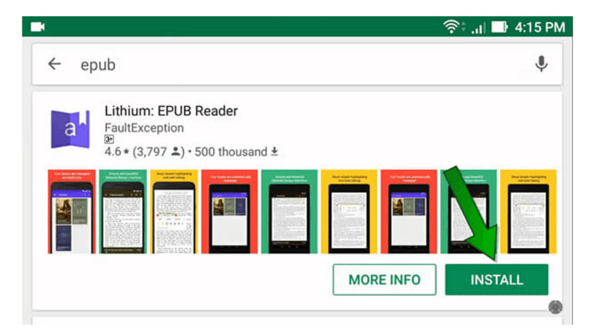 Lithium App - Read EPUB Files