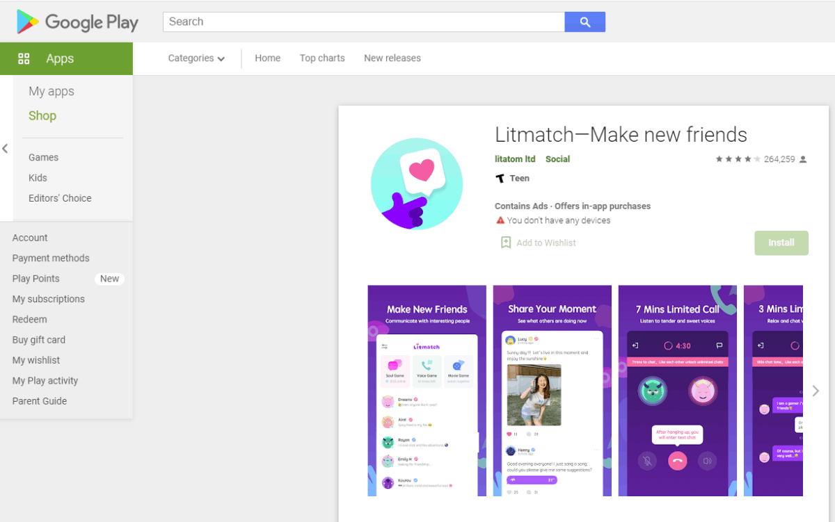 Litmatch App - Make New Friends