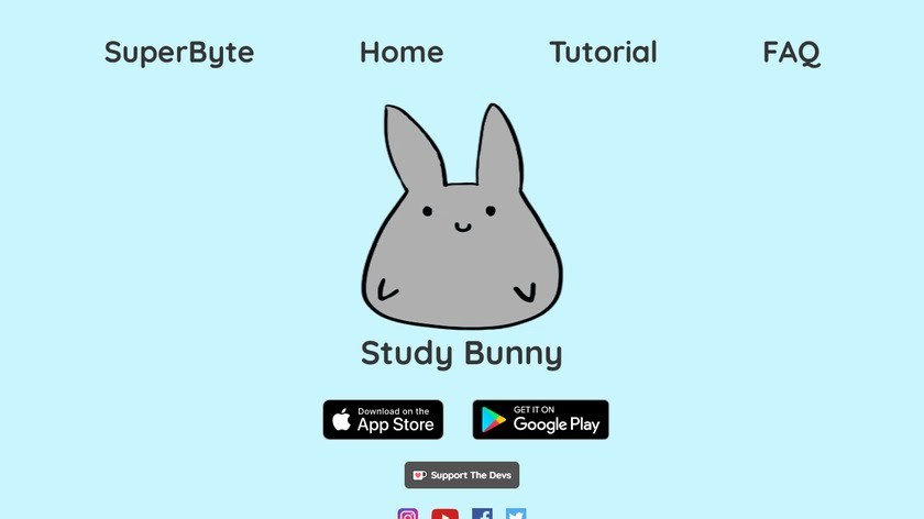 Study Bunny - See the Best Focus Timer App