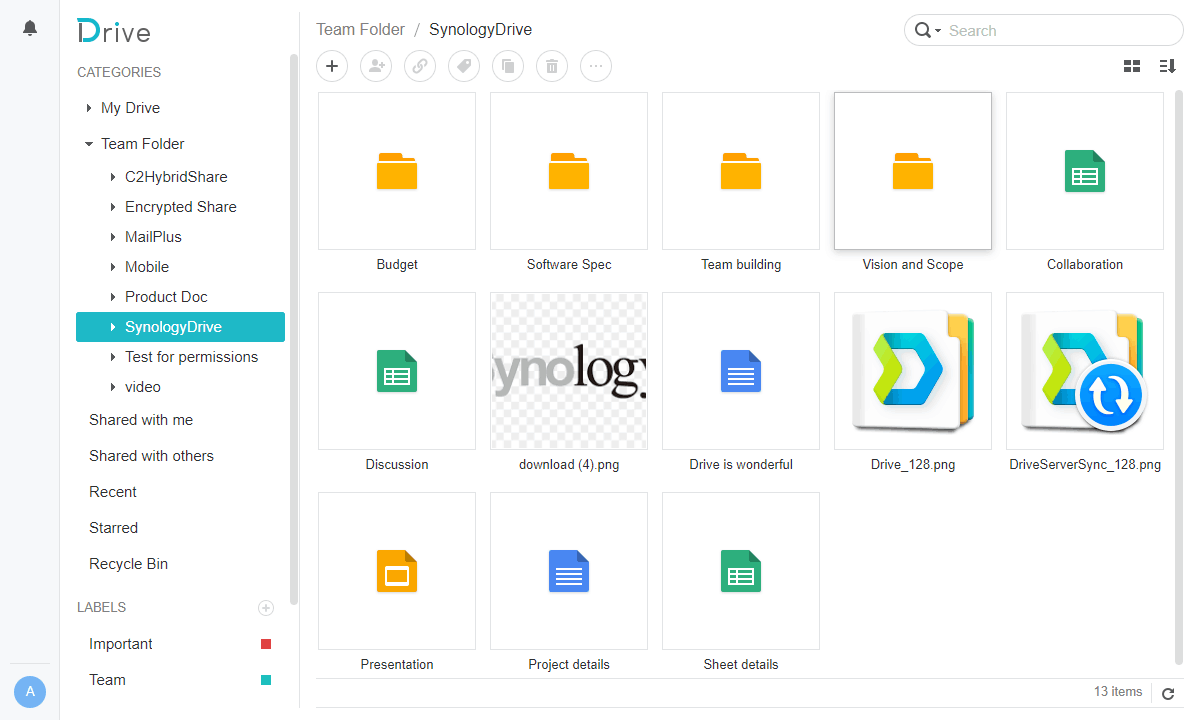 Synology Drive App - How to Share Files