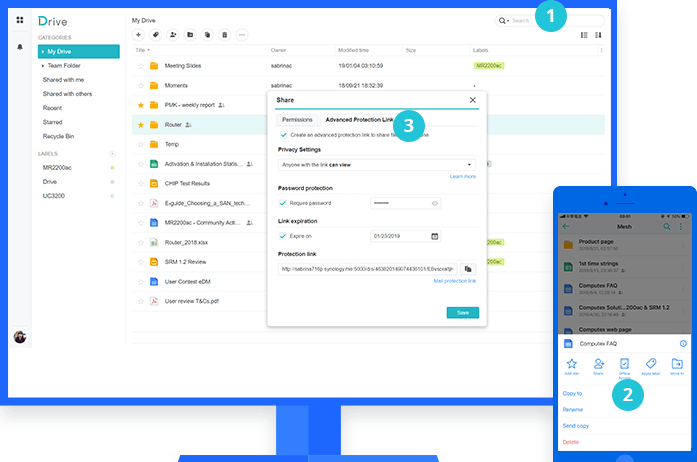 Synology Drive App - How to Share Files