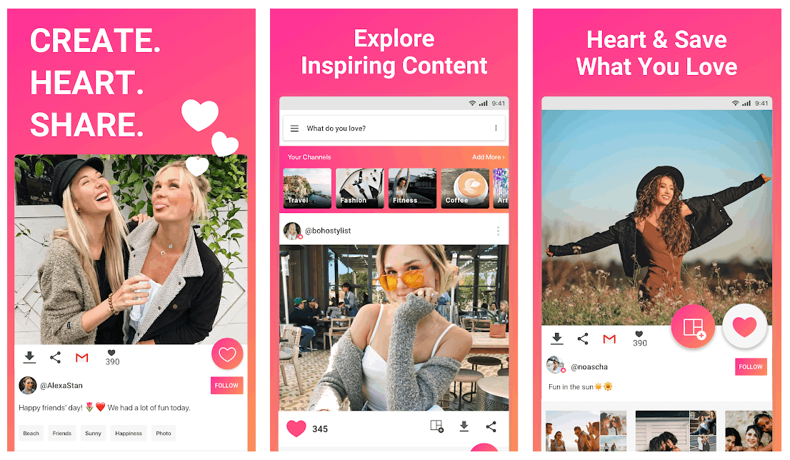 We Heart It App - Search, Save, and Share Inspirational Things