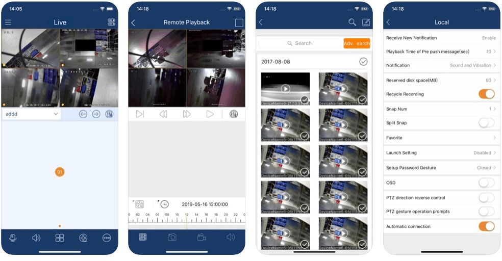 SuperLive App - Monitor a Camera Remotely