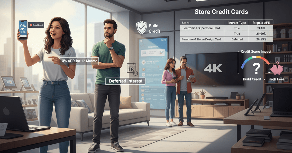 Store Credit Cards With 0% Interest — Best Retail Financing 2026