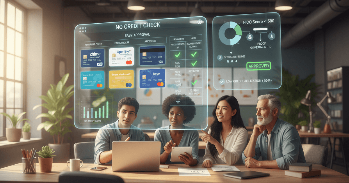 Top Credit Cards for Bad Credit in 2026: Easy Approval with No Credit Check and Flexible Options