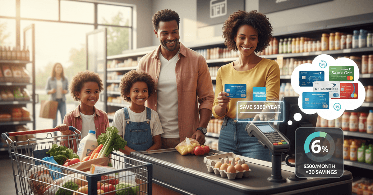 Best Cashback Credit Cards for Groceries — Up to 6% Back